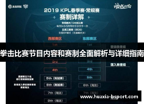 拳击比赛节目内容和赛制全面解析与详细指南